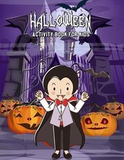 Halloween Activity Book For Kids: Word Search Puzzle, Dot To Dot, Maze, Coloring