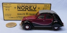 Norev 1/43 : Citroën 2CV "Charleston" (Bordeaux-Noir)