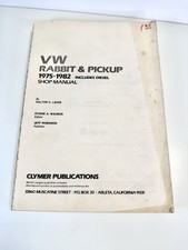 Clymer Vw Rabbit Pickup 1975-1982 Shop Manual Clymer Vw Rabbit Pickup 1975-1982 Shop Manual