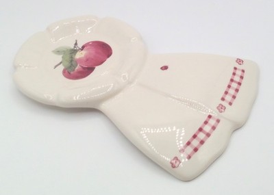 Vintage Pfaltzgraff Farmhouse Spoon Rest 'Delicious' 8'' Long
