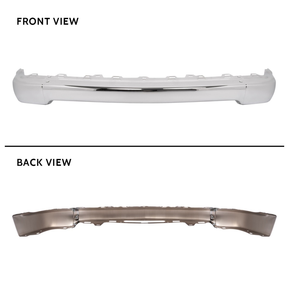 Front Steel Bumper For Chevrolet S10 Blazer 98-05 Chrome Impact