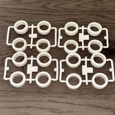 Mini 4WD Yonku Hard White Narrow Tires for Mini 4WD Cars G6036