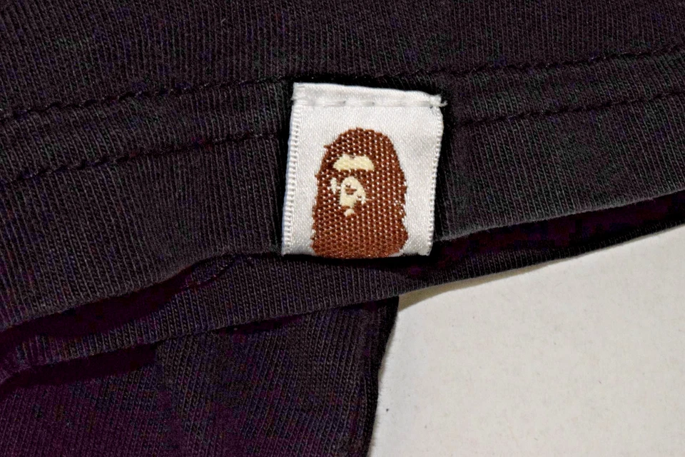 Vintage Bathing Ape Bape Shark T-Shirt Size S 00s Sleeve Sharks Soft Stretch - Image 3 of 4