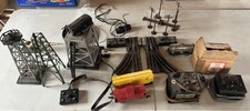 Lot Of 21 Lionel-American Flyer-Marx Train Accessories Switches, Cars AS IS READ