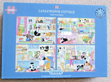Gibsons 4 x 500 Piece Puzzles 'CATASTROPHE COTTAGE'  All Complete