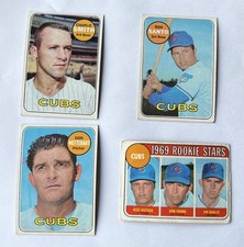 1969 Topps baseball Chicago Cubs lot 19 diff. VG w/ stars, HOF'ers & high nos.