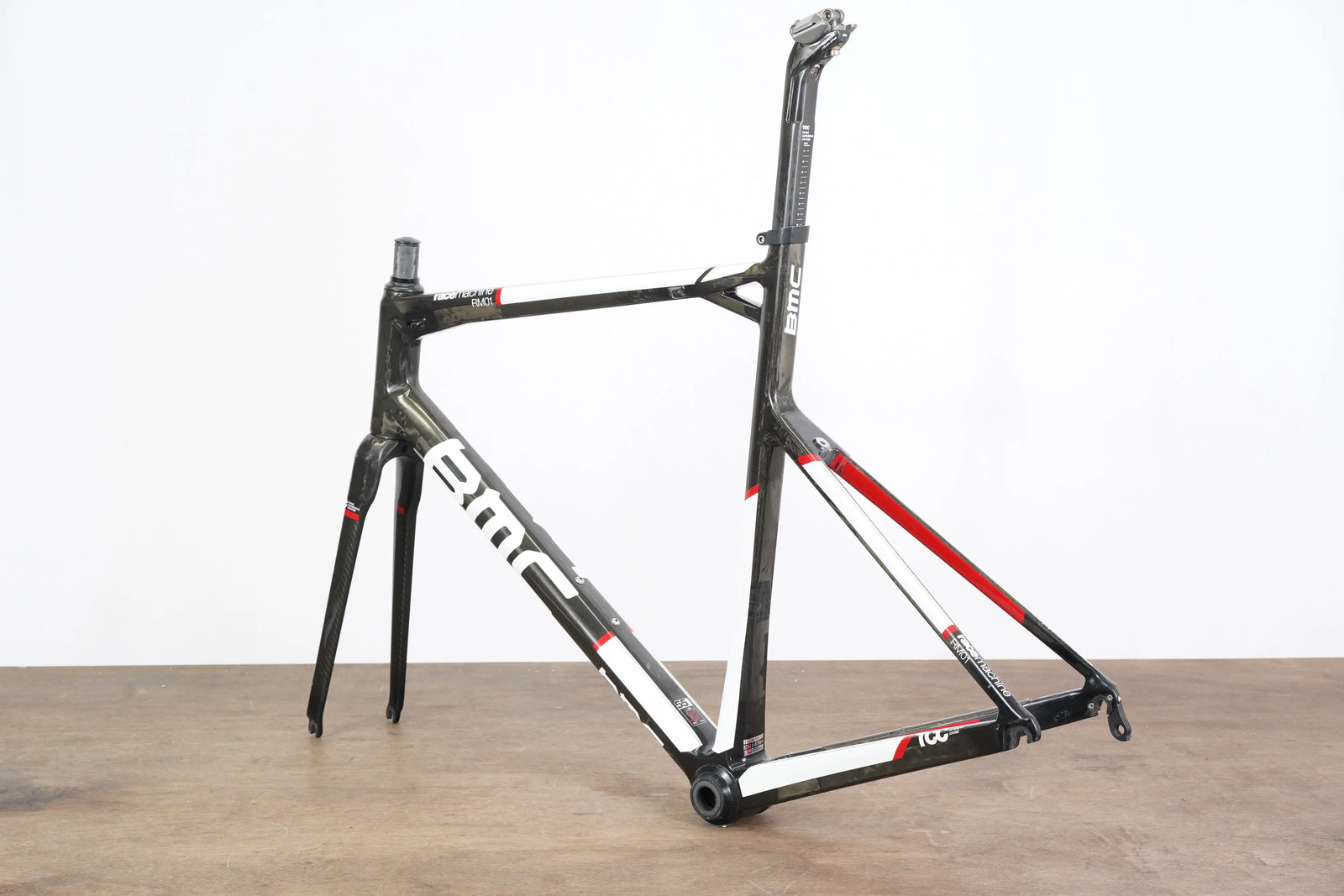 55cm BMC RaceMachine RM01 Carbon Rim Brake Road Frameset RM 01