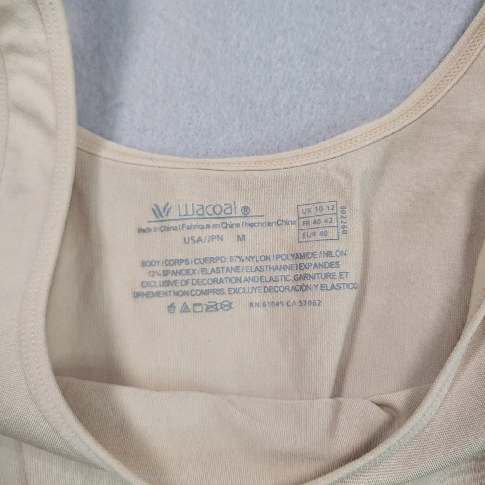 Wacoal Womens Beyond Naked Shapewear Tank Top Camisole Beige Medium 802260 image 2