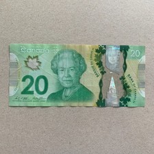 Canada 20 Dollars Banknote 2012 Polymer Queen Elizabeth Canadian Currency