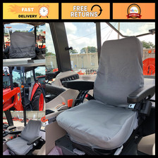Tractor Seat Covers for Kubota M6060 M7060 M9090 M6S-111, Gray Twill, Adjustable