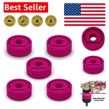 Crimson Chromatics Foam Cymbal Pad Set – High-Density Memory Foam Washers for...