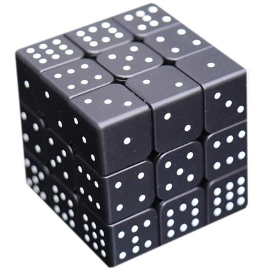 Speed Cube 3x3x3 3D Effect Sudoku Braille Cube Puzzle, IQ Reasoning Games Puz...