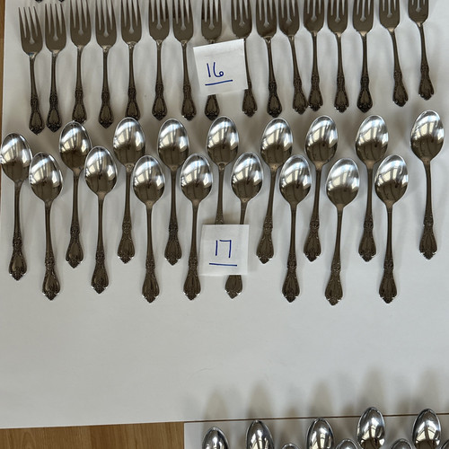 133 Piece Set Oneida Kennett Square Distinction Deluxe HH Stainless Lot - Picture 6 of 21