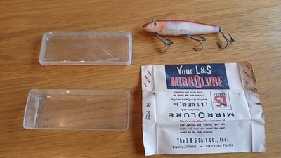 Vintage Boxed L&S Bait Company USA Mirrolure Angelköder Plug 52 M26