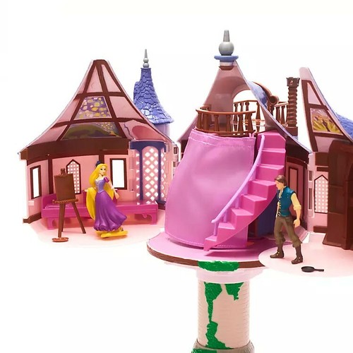 Disney Store Tangled Tower Play doll Rapunzel Flynn Maximus figures playset - 第 4/6 張圖片