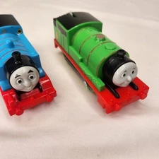 Thomas Train Motorized Tank Engine Trackmaster Blue + Green Percy  Tested 2013