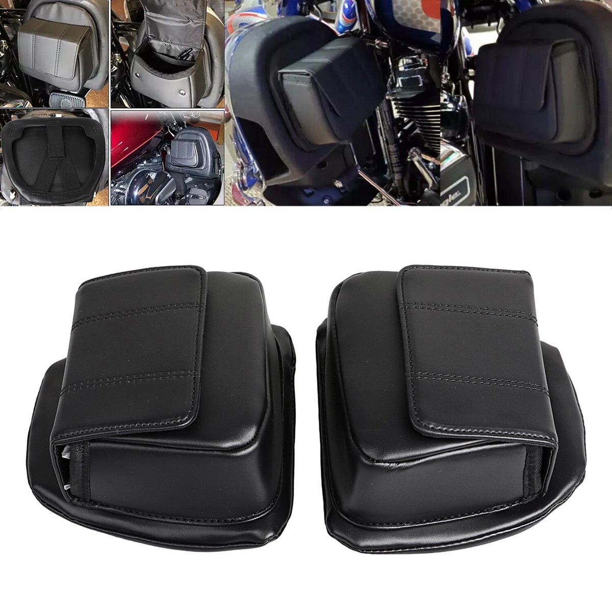 Lower Vented Leg Fairing Glove Box Tool Bag For Harley Trike Tri