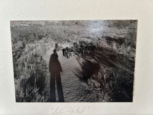 Vintage 1989 Judy Lynne Self Portrait Western style Desert framed Photograph - Picture 3 of 7