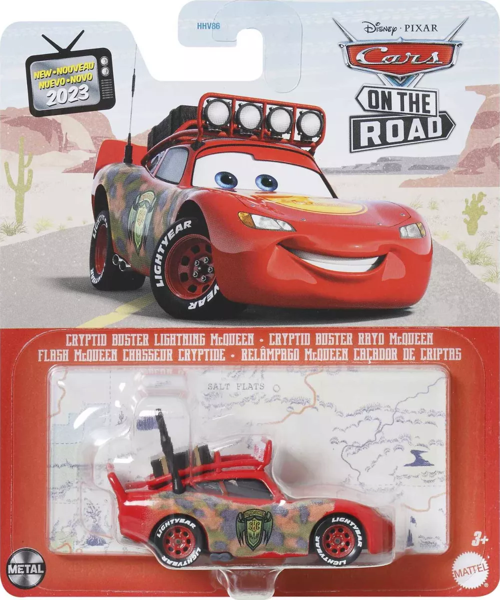 Disney Pixar Cars On The Road 2023 Cryptid Buster Lightning McQueen  Die-Cast NIB