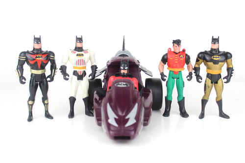 Batman the Animated Series - Action Figure Lot with Crime Stalker Vehicle 92-95