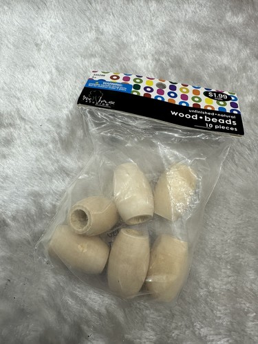 Macrame Bundle White & Pink Cord, Wood Beads, Hoops Jewelry Craft Supplies - Picture 8 of 14
