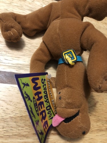 Vtg 99 Warner Bros Applause Cartoon Network Scooby Doo Where R U Bean Bag Plush - Picture 3 of 12
