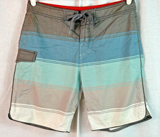 Goodfellow Hybrid Board Short Mens 30 Striped Stretch Swim Board Surf w/ Pocket