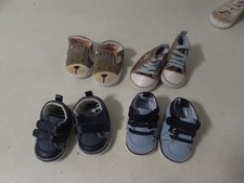 Lot of 4 Pairs Of Baby Slip On Newborn Shoes