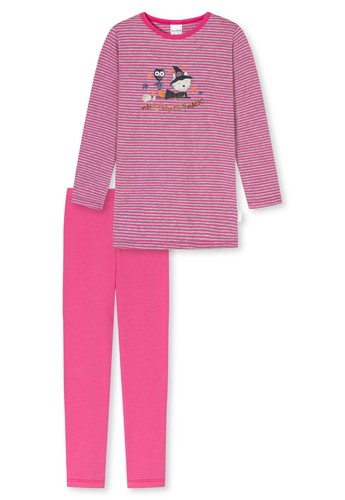 Schiesser Ragazza Cat Zoe Pigiama Lungo Organico COTTEN104 116 128 140 Pigiama - Picture 3 of 3