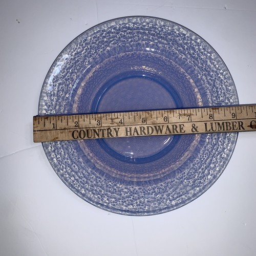 effetre Murano Periwinkle Blue Opalescent 9 1/2” Glass Dinner Plate Set Of Four - Picture 15 of 19