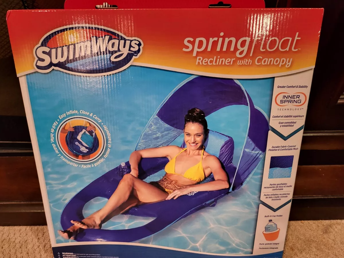 Spring float recliner with canopy hot sale