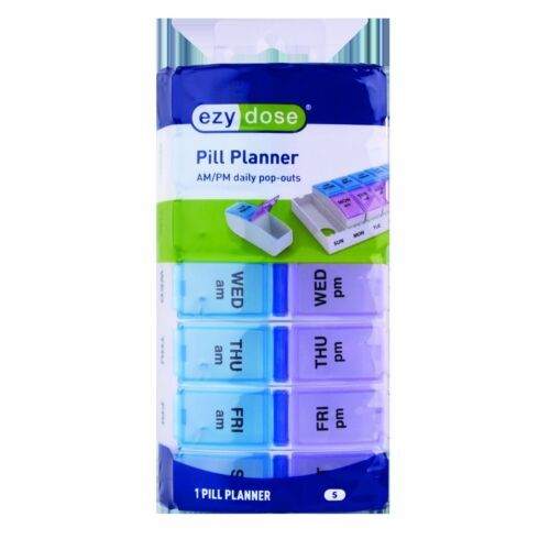 Ezy-Dose Wöchentlicher Pillenplaner mit Pop-Outs Farbe kann variieren klein 1 Stück 6er Pack - Bild 2 von 2
