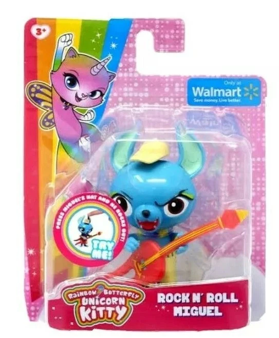 Rainbow Butterfly Unicorn Kitty Rock N' Roll Miguel Figura Exclusiva Muñeca de 3 pulgadas Foto 2 de 3