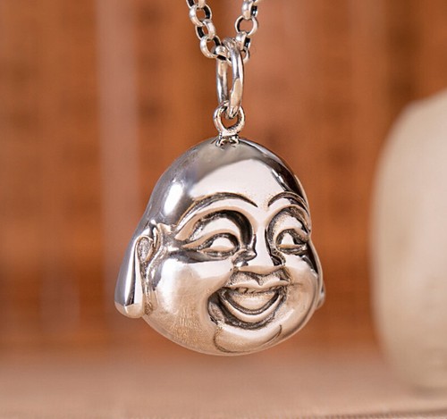 I07 Anhänger lachender Buddha Sterling Silber 925 - Bild 2 von 4