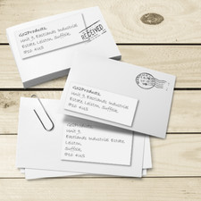Personalised Printed Sticky Address Labels. White, Gold & Silver Printed Labels