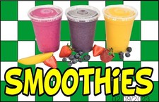 Smoothies DECAL (Choose Size) Food Concession Vinyl Sign Sticker G ck