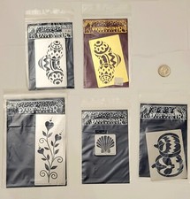 Lot Of 5 Dreamweaver Embossing Holiday Stencils Halloween Jack-o-Lantern Easter