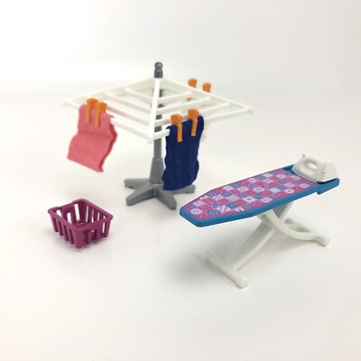Playmobil 6557 Ironing Board Clothesline Clothespins Basket Towels