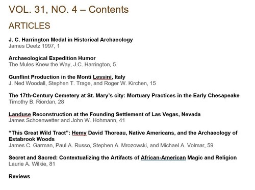 Historical Archaeology: Journal of the Society for Historical Archaeology, V. 31 - Picture 5 of 5