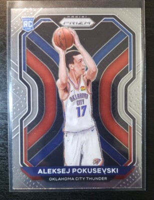 2020-21 Panini Prizm Aleksej Pokusevski Auto RP-APK & Base #264 RC OKC  Thunder