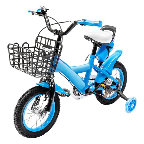 Bicicletta per Bambini 12 Pollici Bicicletta per Bambini Ragazzo Ragazza Bicicletta per Bambini Blu - Foto 14 di 24