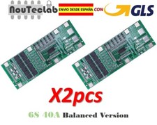 2pcs 6S 40A 24V 18650 LI-ION Lithium Batterie Protection Board Balance Version
