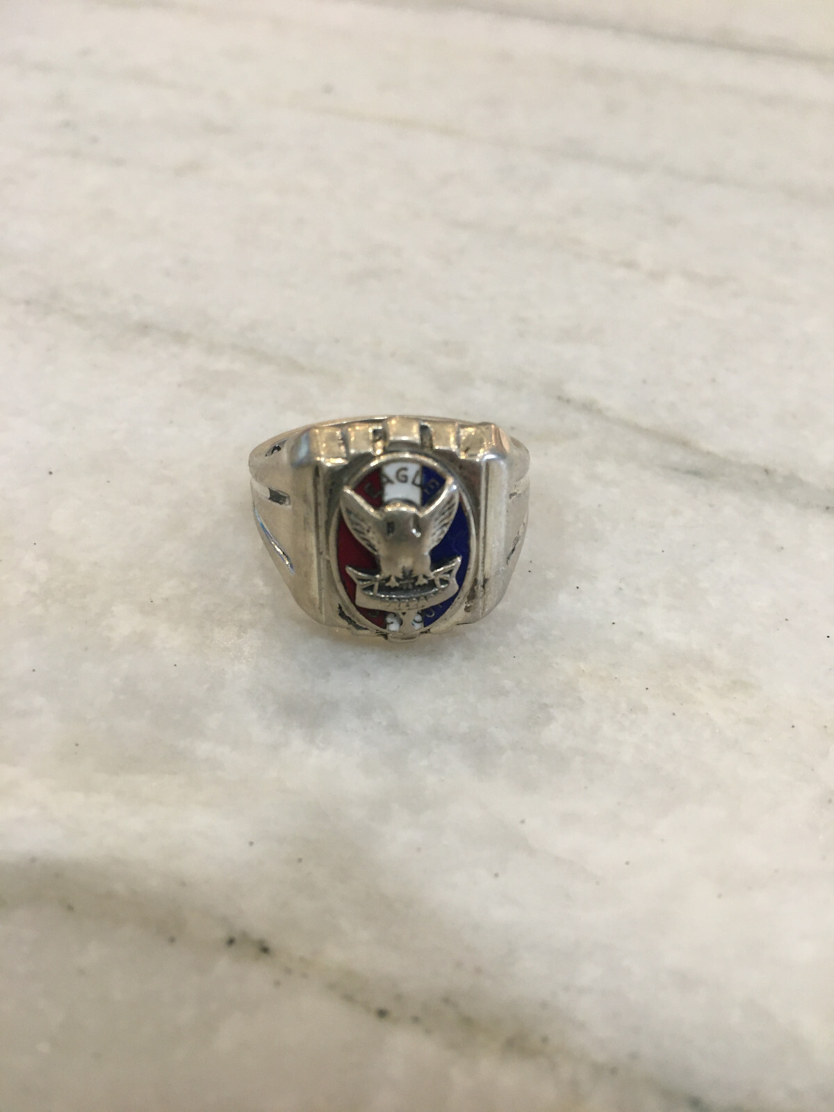Vintage Eagle Scout Ring (40's 50's) Sterling Silver, Size 9 eBay