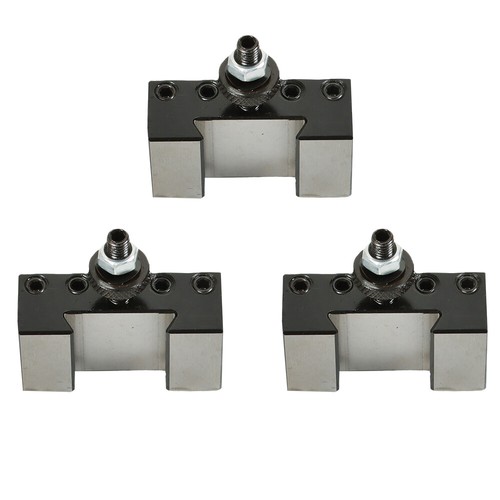 Nuevo 3 PIEZAS Cambio Rápido Torneado y Revestimiento Torno Herramienta Poste Soporte 250-001 OXA #1 - Imagen 7 de 10