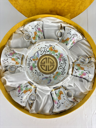 CC&T For Coffee & Tea Porcelain Butterfly Paste Set Tea Cup & Saucer - Picture 2 of 8