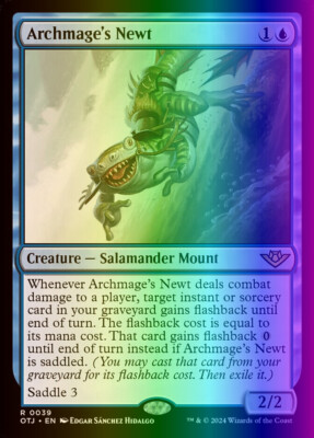 MTG Archmage's Newt (39/441) Outlaws of Thunder Junction LP FOIL