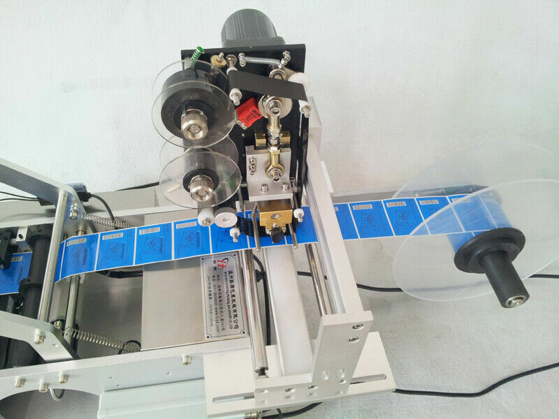 Semiautomatic Round Bottle Labeling Machine With Date Code Printer