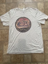 Johnny Cash Distressed Bleach Look Large T-Shirt Original Rock N Roll NWOT