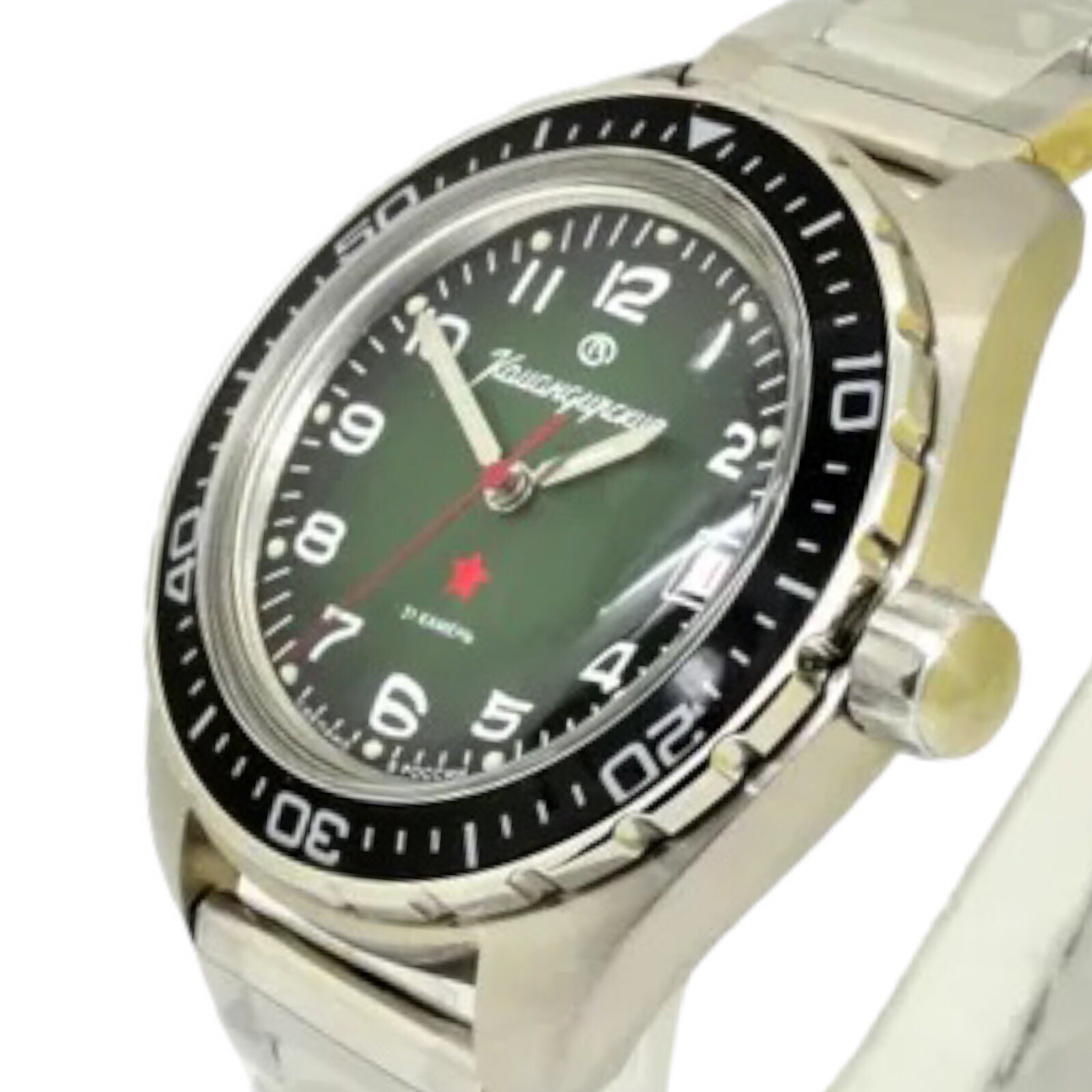 NEW Vostok Komandirskie 02033A Russian Military Watch Automatic 20ATM