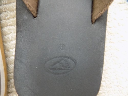 MENS SIZE 9 REEF BROWN SANDAL FLIP FLOP BEACH CASUAL SLIP ON SWIMWEAR - Picture 2 of 4